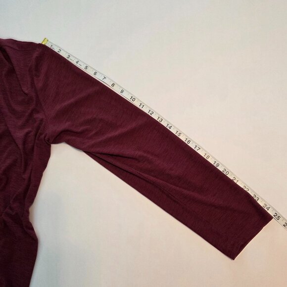 NWOT Old Navy Active “Breathe On” Open Front Lightweight Cardigan, XL, Burgundy - Picture 9 of 10